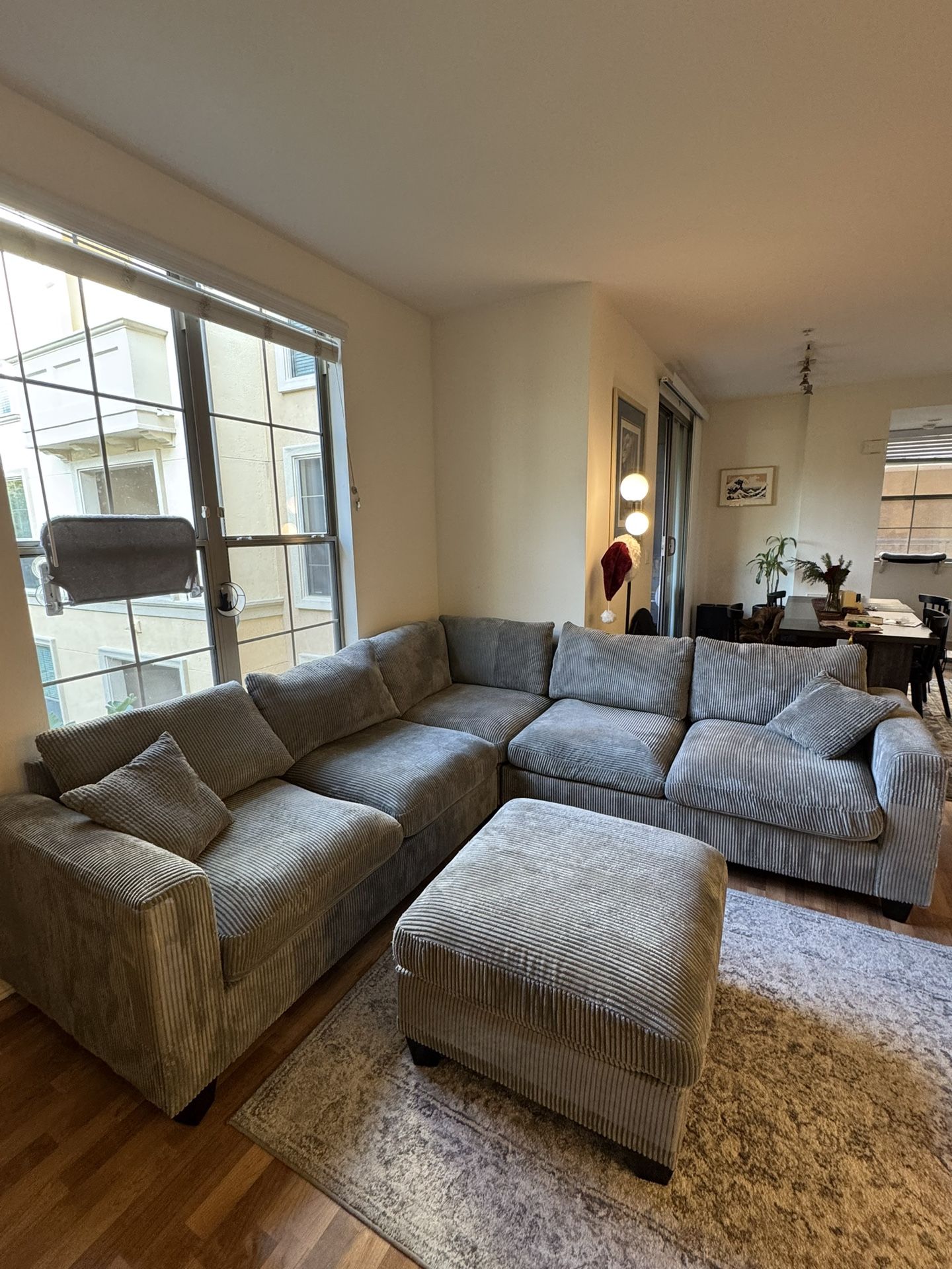 Sectional Corduroy Couch