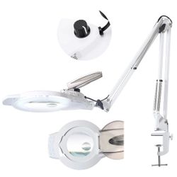 KIRKAS 10X & 30X Magnifying Glass With Light And Stand