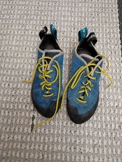 SCARPA Men's Hyper Blue Helix Lace Rock Climbing Shoes Eur 42.5