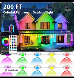 200FT RGB Permanent Outdoor LED Lights IP67