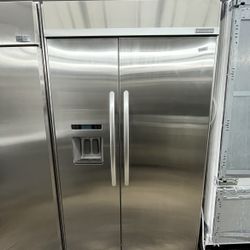 KitchenAid Built In Side By Side 48” Refrigerator Stainless Steel