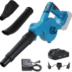 NEWONE Small Leaf Blower Cordless Compatible with Makita 18V Battery,157MPH/64CFM Lightweight Mini Hand Electric Leaf Vacuum for Lawn Care with Batter