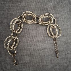 Chunky Gold princess  Cut Bracelet 