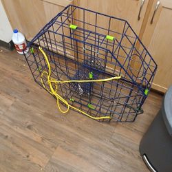 Fishing Cage With Bait Gage And One Way Gate