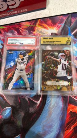 Shohei Ohtani and Drake Maye cards