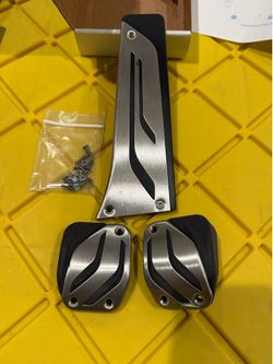 M Performance Stainless Steel Pedal Covers-manual