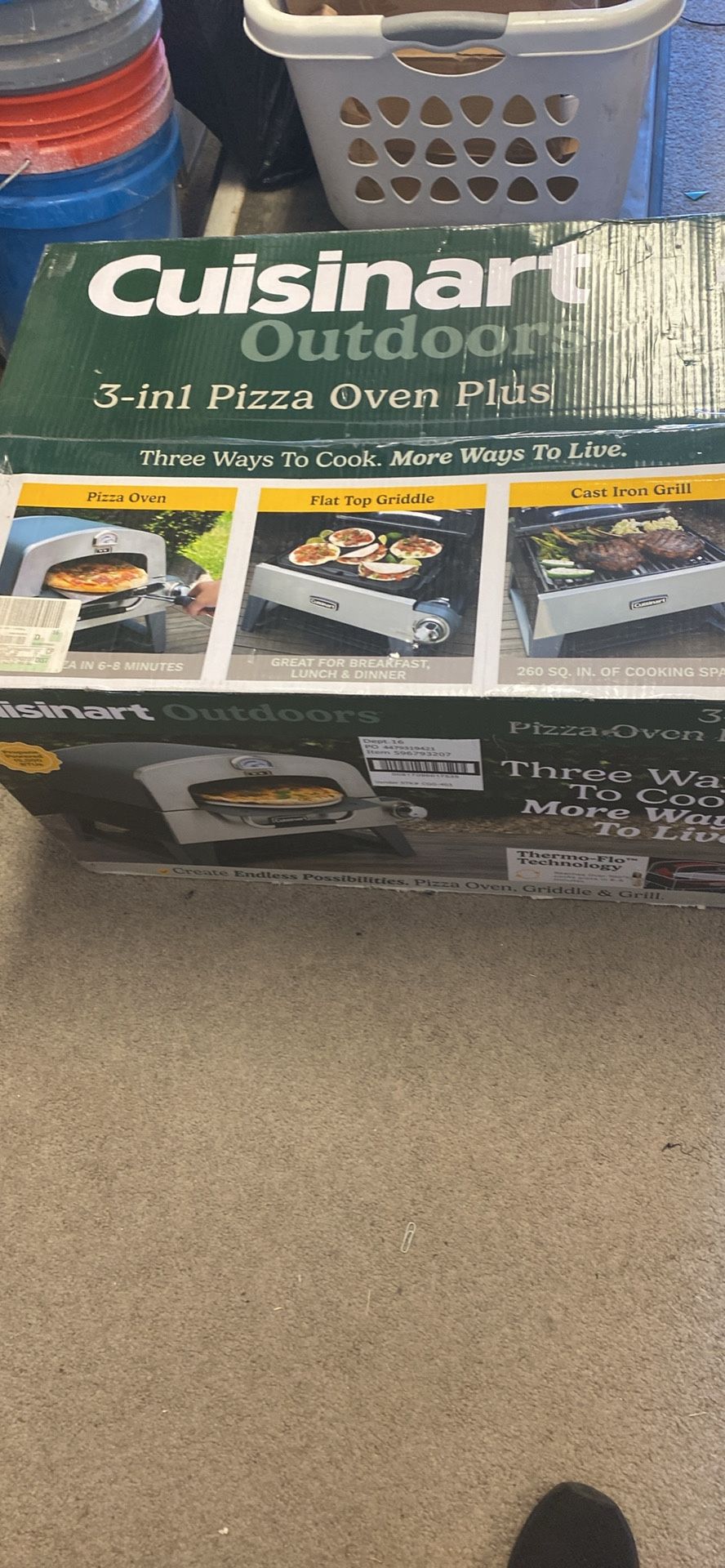 Brand New In The Box Cuisinart Three And One Pizza Oven