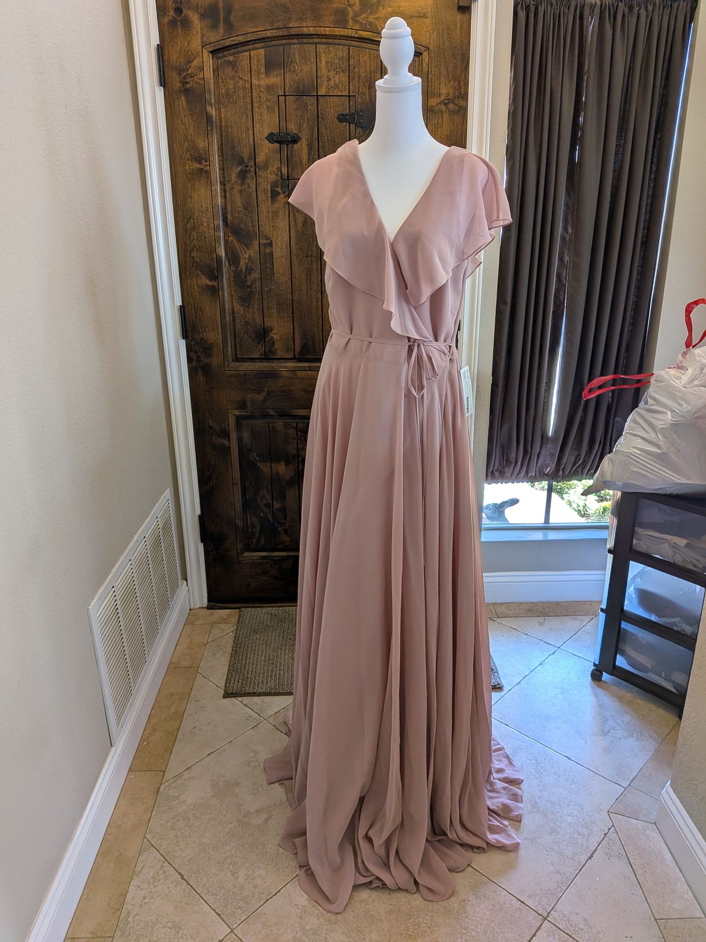 Dress Unaltered - wrap around