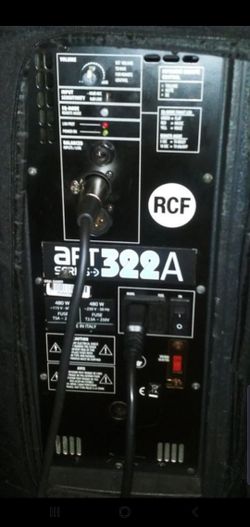 (2) rcf speakers