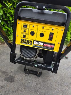 Generac MegaForce 6500 Heavy-Duty Generator. W/ EmerGen Swith Box+Cords