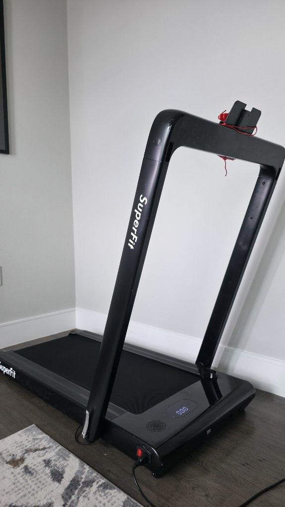 SuperFit up to 7.5MPH 2.25HP 2-in-1 Folding Under Desk Treadmill with Remote Control