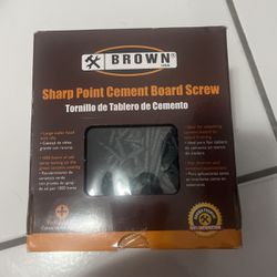 Sharp Point Cement Board Screw