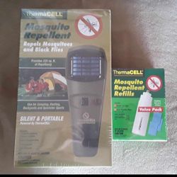 NEW 2! Thermacell mosquito repellent units  with 4! refill cartridges $40 FIRM