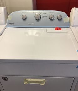 New scratch and dent whirlpool dryer. 1 year warranty