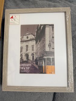 Eletecpro 8x10 Picture Frame Matted to 5x7 set of 5 Beige