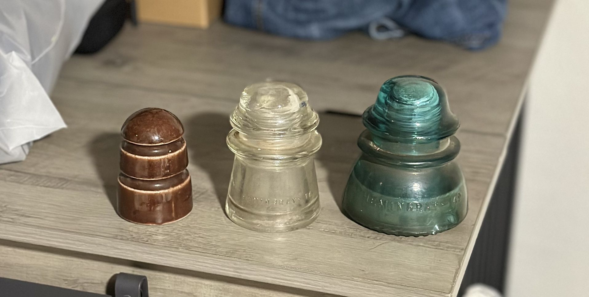 Antique Hemingray Glass Insulators 