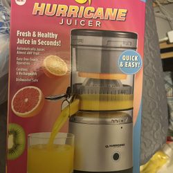Hurricane Juicer, Powerful Cordless Juice Extractor Machine, Compact Design Fruit Juicer