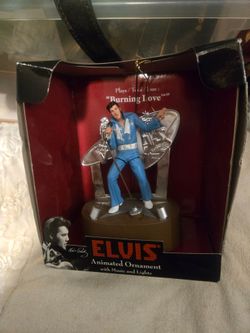 Elvis Presley Musical and Illuminating Christmas Ornament