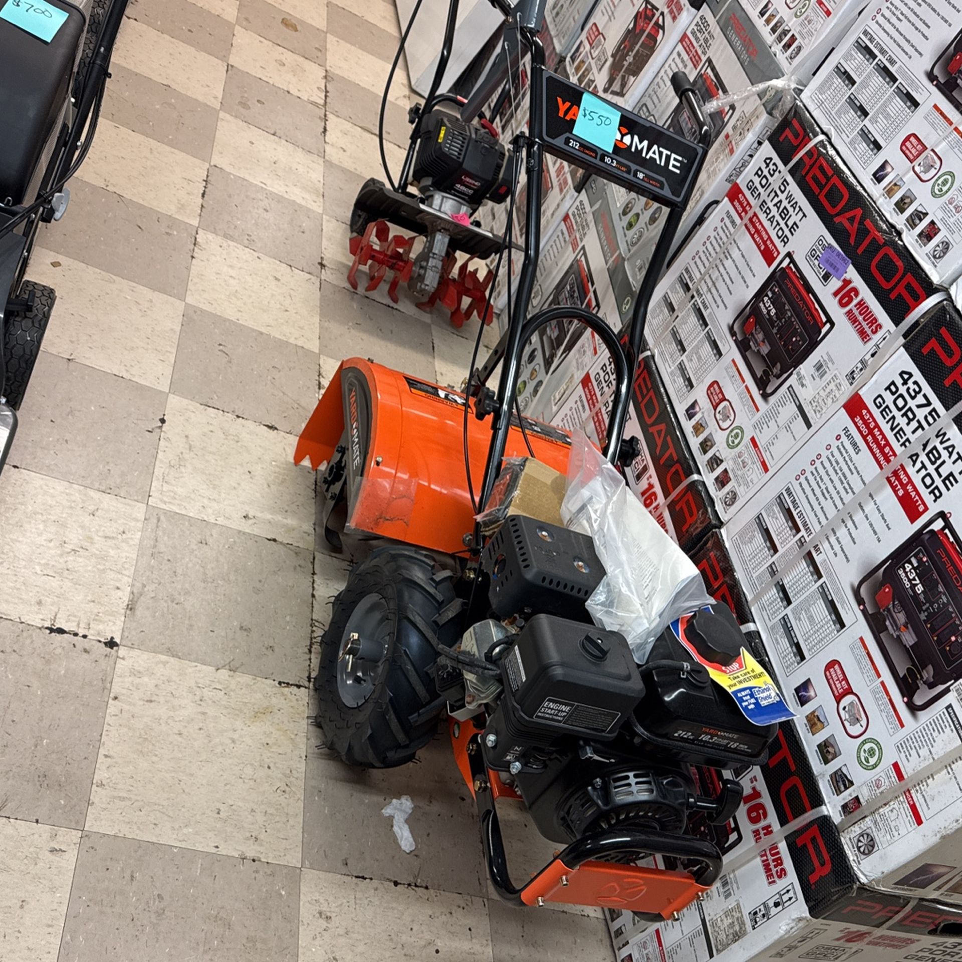 Yard Mate Rear Time Tiller 212cc 18”