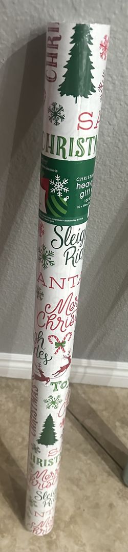 New Roll Of Heavy Duty Christmas Wrapping Paper 100 Sq Feet