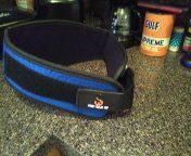 Velcro weight lifting belt new size small