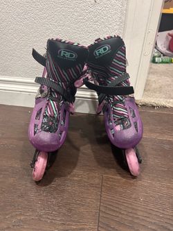 Kids girl roller blades