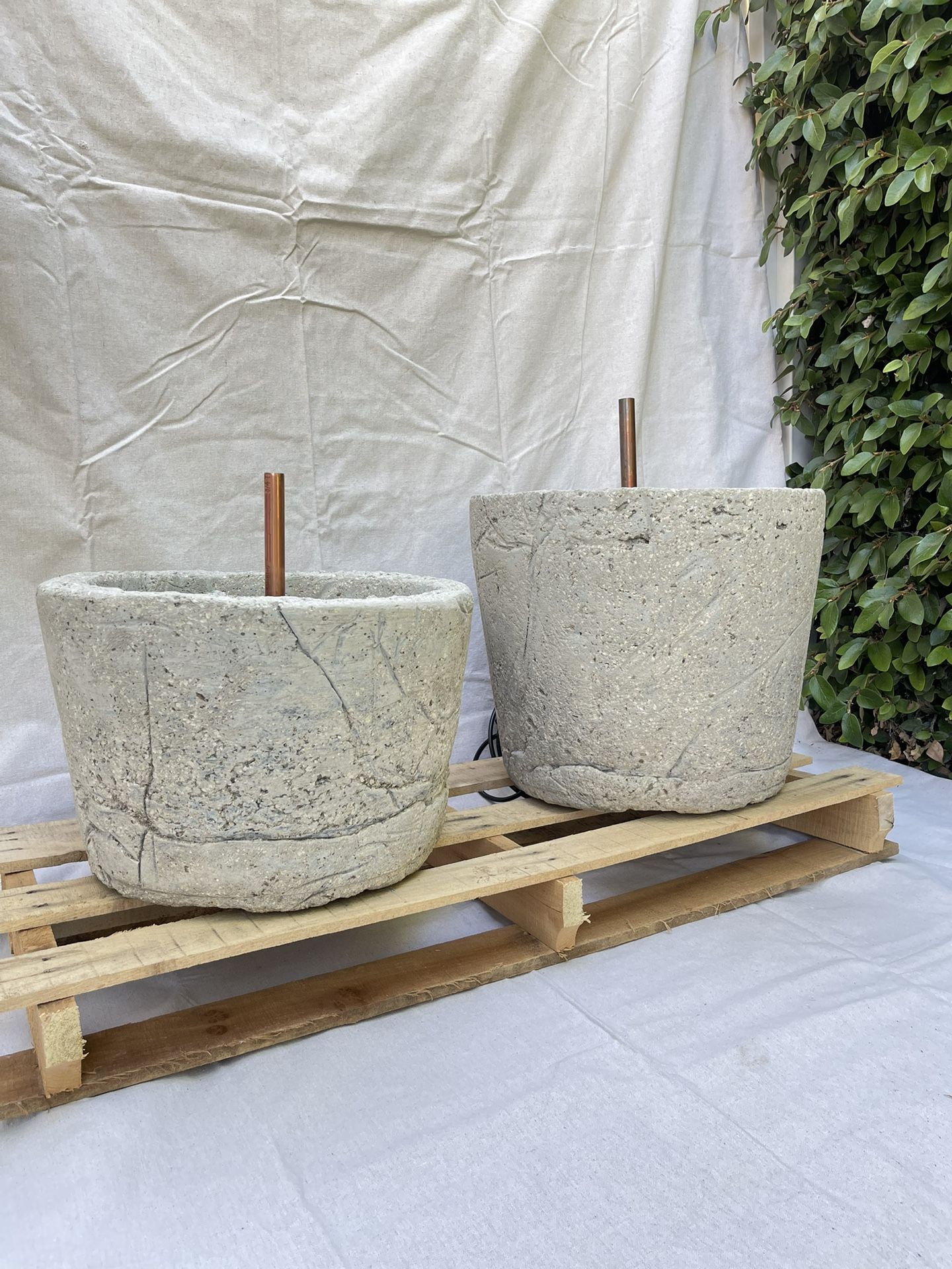 Cast Fountain & Copper Fixtures