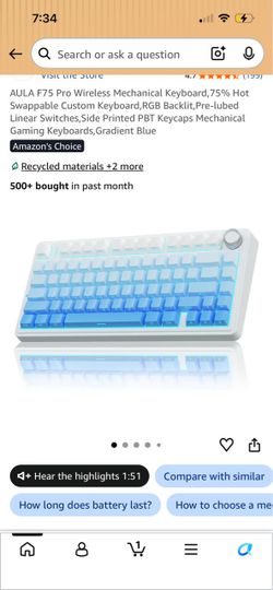 Wireless mechanical keyboard