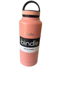 Bindle Sip & Stash Water Bottle Pink 24 oz