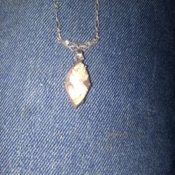 1930'sbAuthentic Cameo  Pendant Sterling Silver Necklace 