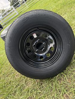 Brand New 205/75R15 Trailer Tire & Wheel Combo