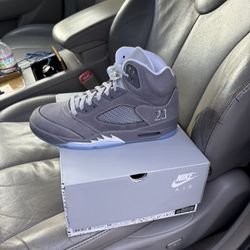 Jordan 5 Wolf Grey Size 10