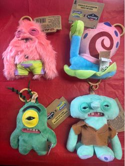Fuggler x SpongeBob character key rings bag charms