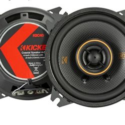 Kicker 51KSC404 KS-Series 4" Coaxial Speakers with .5" tweeters, 4-Ohm, Pair