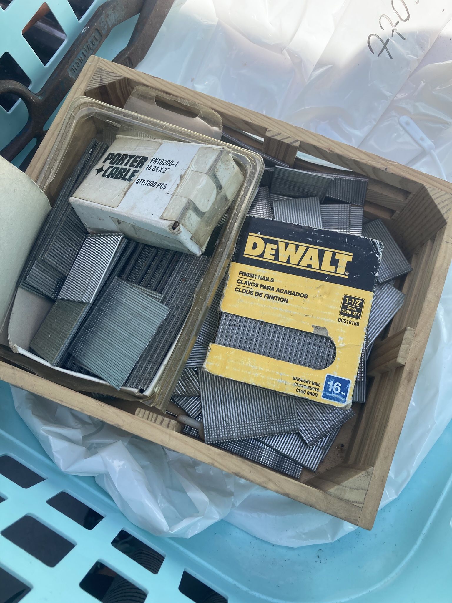 Box Of Finish Nails For Nail Gun