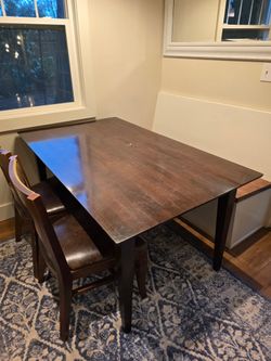 Dark Wood Kitchen Table