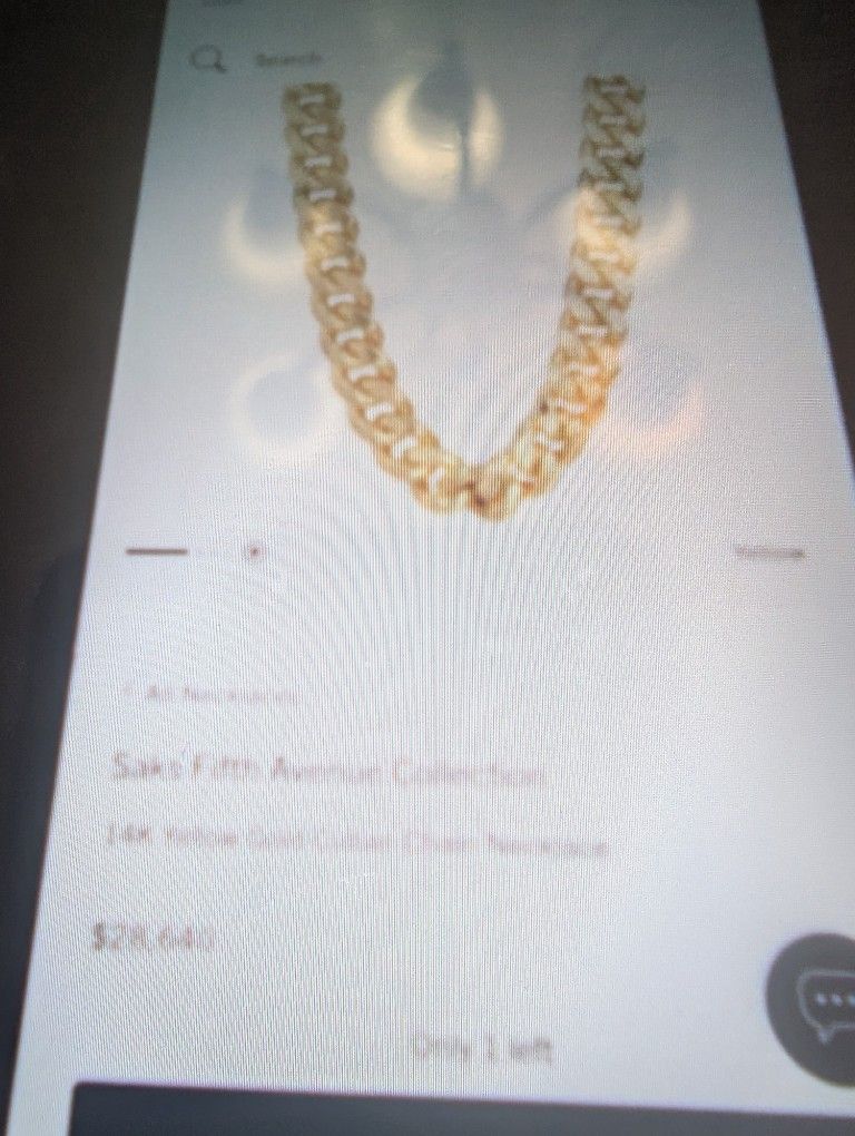 14kt Gold Cuban Link Necklace 24 In.