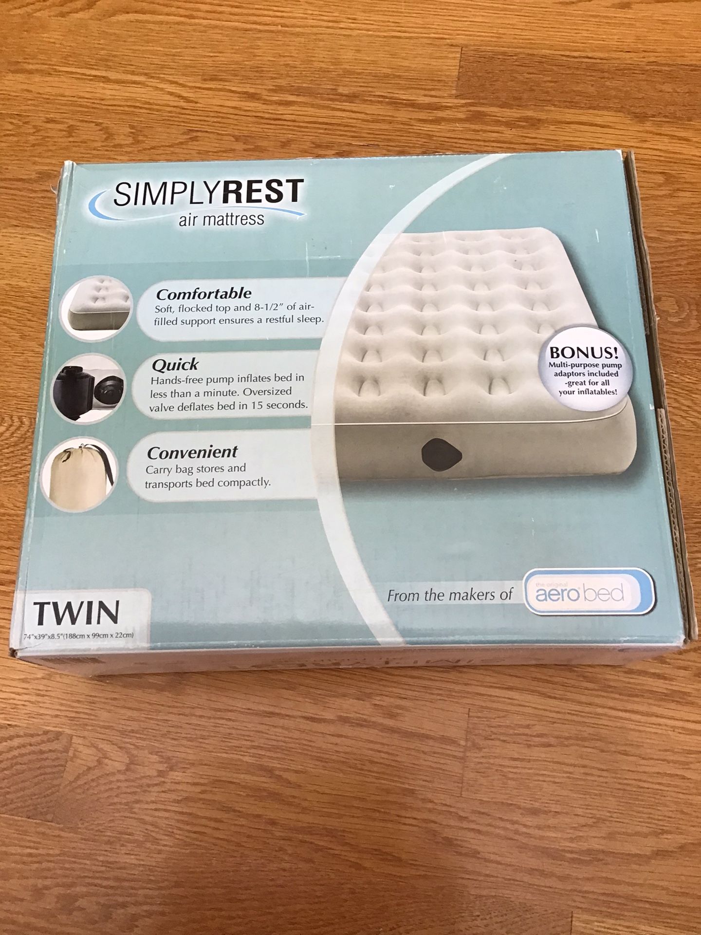 Air Mattress - SimplyRest (Brand New)