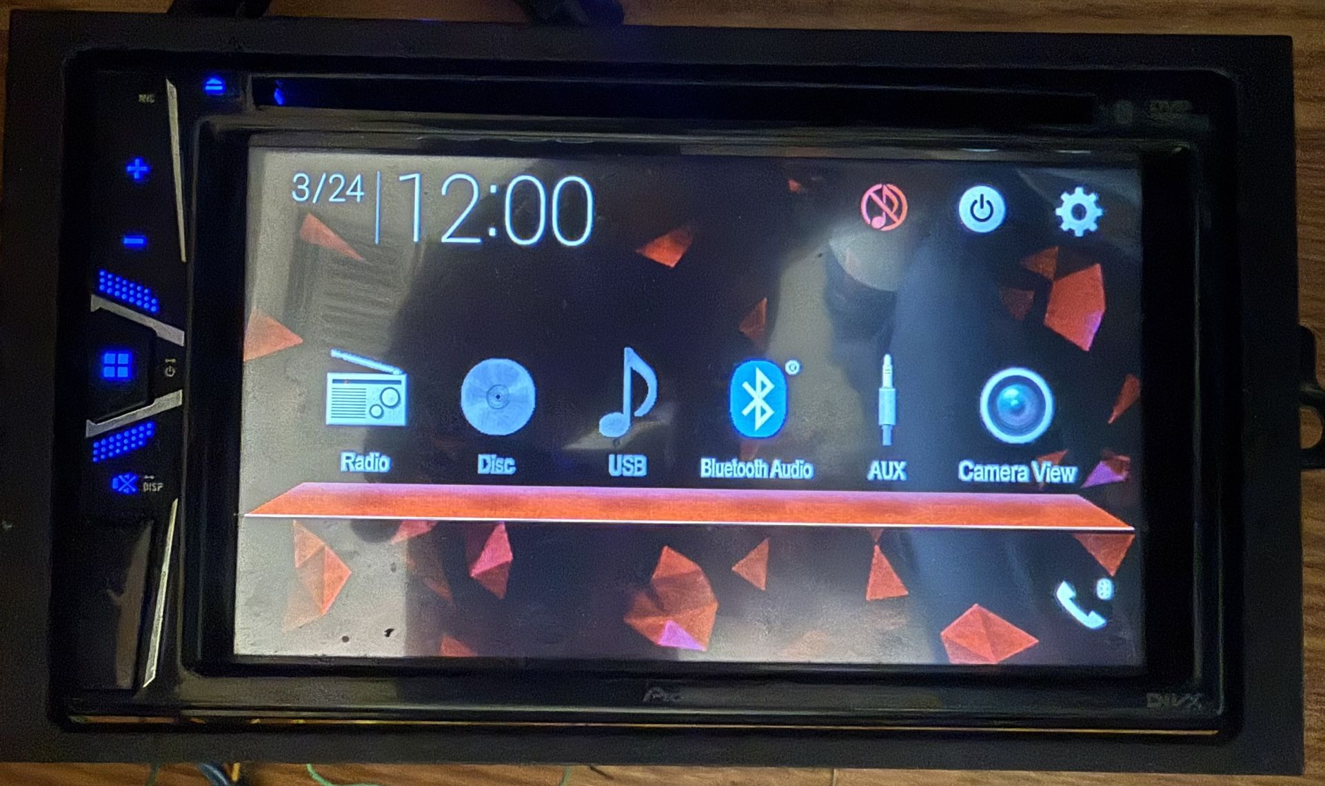 Pioneer AVH-120BT Double Din 6.2" Touchscreen Bluetooth Car Stereo, Android Compatible