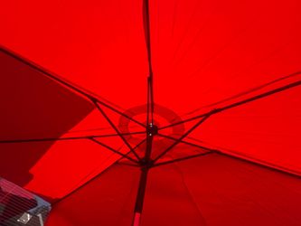 Brand New Red Outside Umbrella Canopy- 6 RIBS