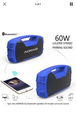 Aomais Go Bluetooth Speakers Waterproof Portable Indoor Outdoor 30w Wireless Stereo Pairing Booming Bass Speaker 30 Hour Playtime With 70mah Power For Sale In Nashville Tn Offerup