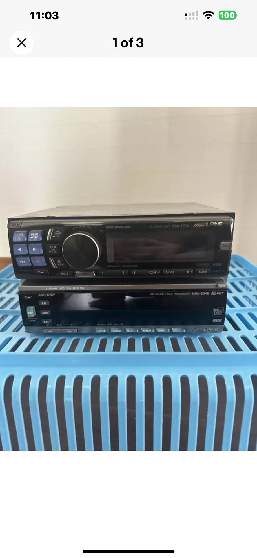 MDA-5046 MD/DSPサウンドプロセッサー ALPINE アルパイン MDA-5046 MD/DSPサウンドプロセッサー ALPINE アルパイン