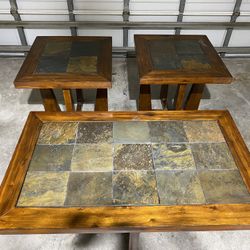 Coffee Table and Two End Tables