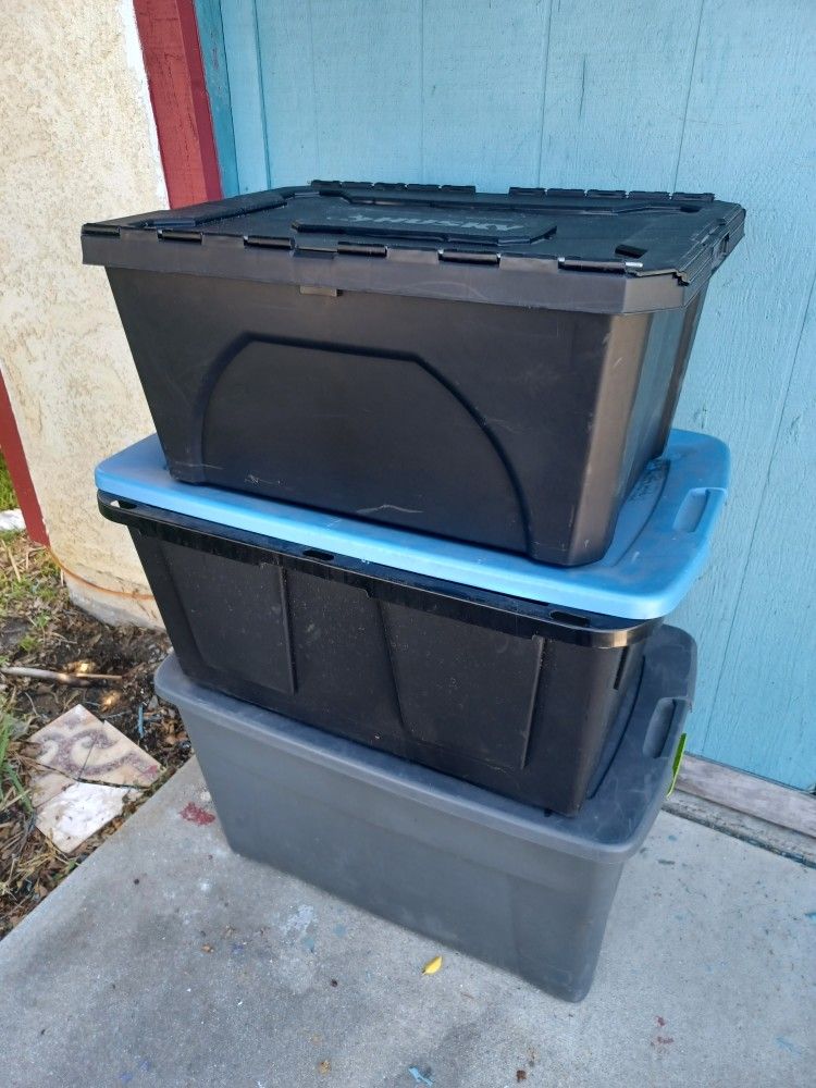 3 Huge Totes, Ready For Pick Up