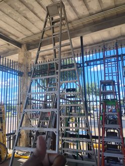 Huge 14,ft aluminum Aframe ladder $499 used