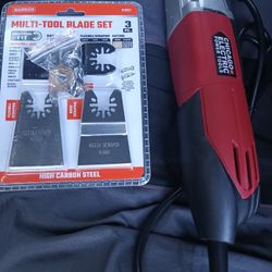 A, OSCILLATING MULTIFUNCTION TOOL VARIABLE SPEED WITH BLADE SET
