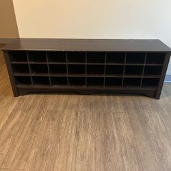 $50 Entryway Shoe Cubby Storage Bench