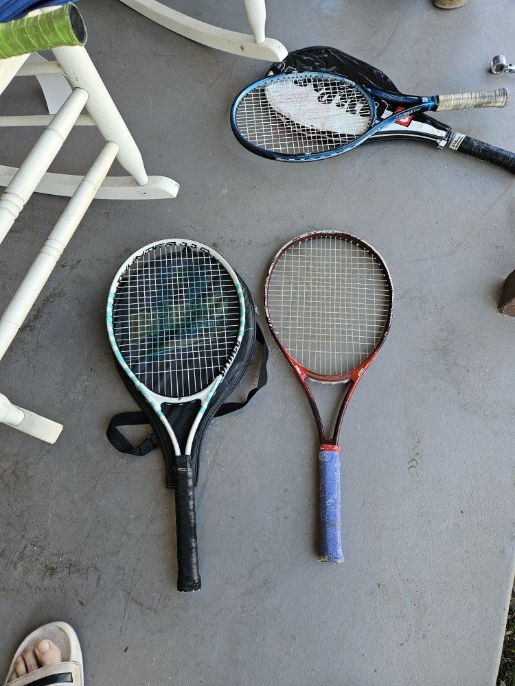 tennis rackets