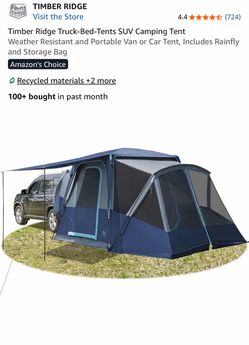 Timber Ridge Truck-Bed-Tents SUV Camping Tent Weather Resistant and Portable Van or Car Tent, Includes Rainfly and Storage Bag