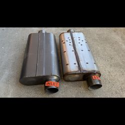 (2)Flowmaster 843051   3” Inlet And Outlet